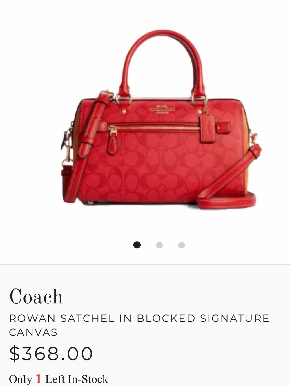 Coach Rowan Satchel In Colorblock - Picture 10 of 10